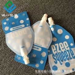 OEM工厂订做吸嘴袋 异形带拉链自封吸嘴袋子 果汁牛奶塑料复合袋