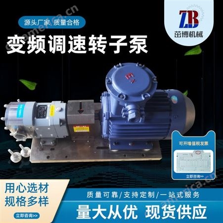 125BV6-70凸轮式双转子泵-输送淀粉胶泵-不锈钢罗茨油泵-螺旋泵