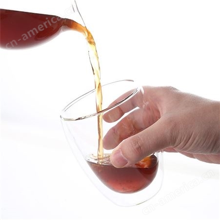 创意双层耐热玻璃杯套装家用防烫水泡茶杯咖啡真空隔热水杯送吸管