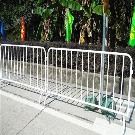 世腾不锈钢铁马护栏 交通移动隔离广场地铁排队304活动围栏杆加厚布套定做