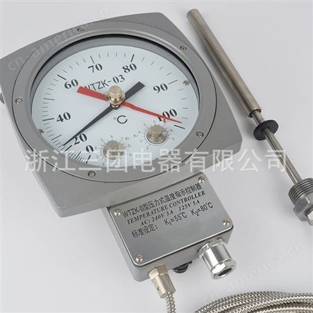 WTZK-03压力式温度控制器 WTZK-03电力变压器温度控制器温控器温度仪 顺通