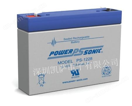 代理 Power-Sonic PS-1228 密封铅酸电池 原装 凯萨电子
