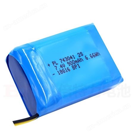 BPI聚合物锂电池 743041-2S/900mAh 用于美容仪蓝牙音箱