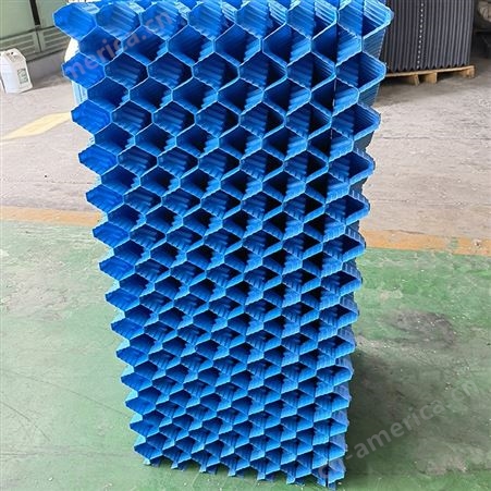 圆形逆流冷却塔填料 方形凉水塔 冷却塔收水器 PVC散热S波纹填料 陕西