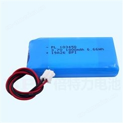 美容仪锂电池PL103450-1800mAh 3.7V适用于GPS,发热垫,智能琐,