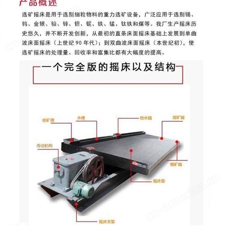 供应新型选矿摇床   小槽钢支架摇床  大槽钢支架摇床  6-S玻璃钢摇床