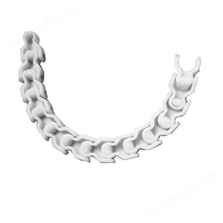 厂家生产40P柔性链条 小龙骨链传动链 白色30宽度链条