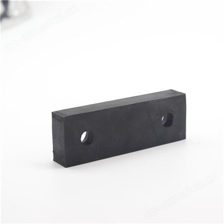 厂家生产 空芯橡胶垫块 机械用黑色橡胶缓冲块千斤顶橡胶块