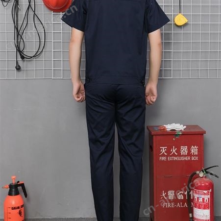 福州工作服厂家 夏季短袖工作服套装 工厂车间家装家电汽修厂服