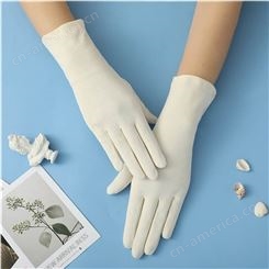 棉质纯色手套 棉质透气手套 定制批发 透气触屏手套 触屏中长款手套