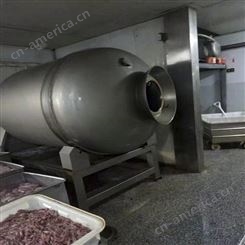 不锈钢液压真空滚揉机 猪牛羊肉泡菜腌制机 倾斜式自动上料出料机