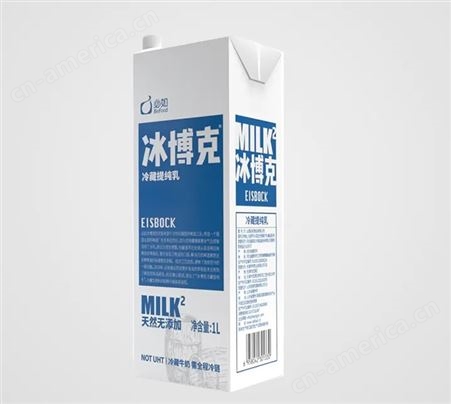 必如冰博克冷藏牛乳 低温提炼高浓度牛奶 冰博克拿铁牛奶批发