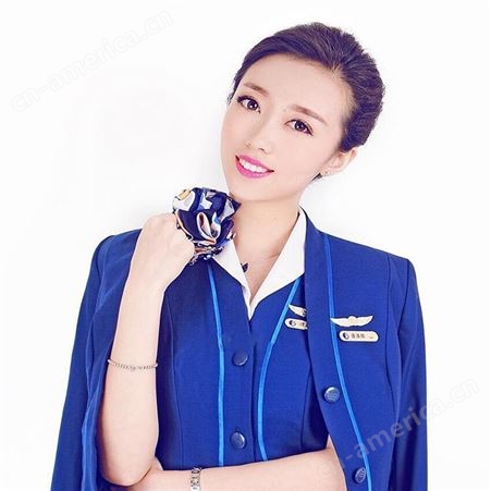 国航空姐服新装设计 时尚空姐制服修身女裙套装 专业量身订做