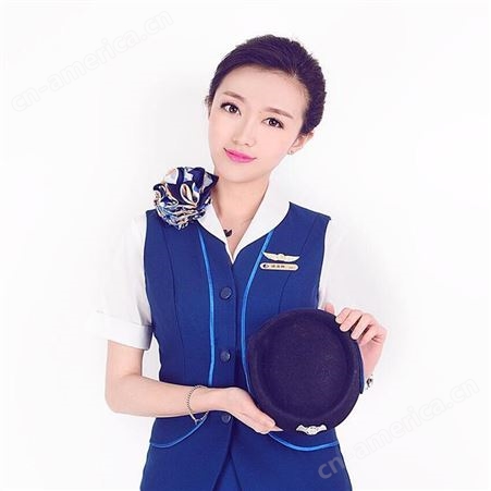 国航空姐服新装设计 时尚空姐制服修身女裙套装 专业量身订做