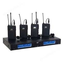 SGDR海和  SR-U4专业无线一拖四会议领夹手持话筒麦克风U段自动对频麦克无线会议话筒厂家