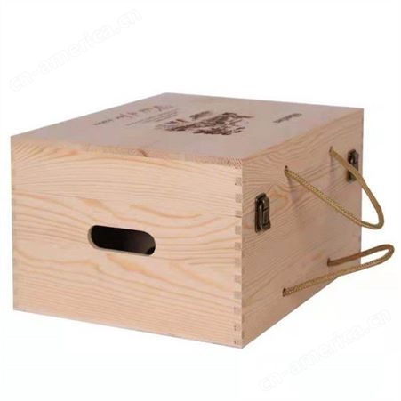 四瓶装实木盒 实木酒盒 常年供应 晨木
