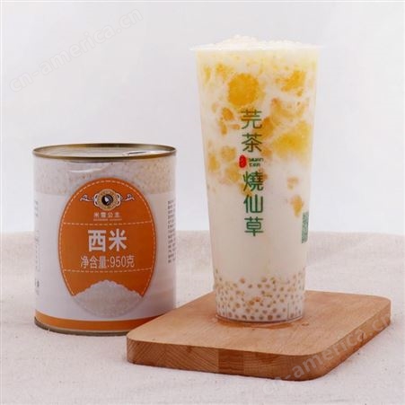 四川火锅甜品原料价格 米雪公主 西米罐头批发
