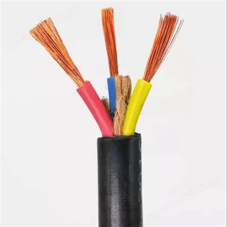  弘泰线缆一枝秀 橡胶电缆防水电缆铜芯软电缆YC3*4+2