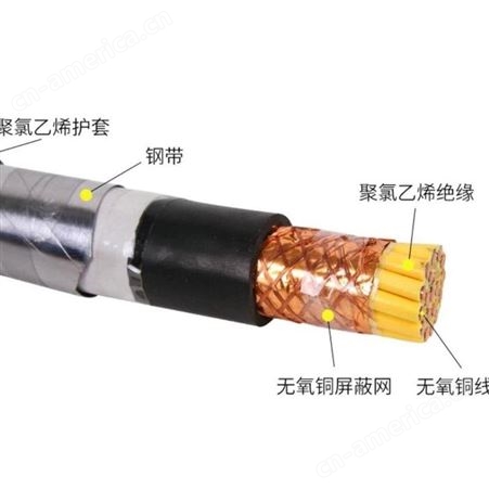  弘泰线缆有限公司 一枝秀 铜芯铠装控制硬屏蔽KVVP22