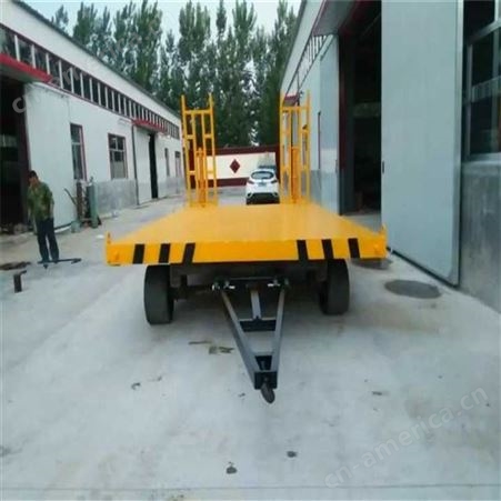迈腾生产 15吨叉车牵引运输平板拖车 大吨位载重定做生产