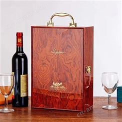 酒盒 木质红酒礼盒 红酒包装盒 礼盒包装设计 樱美包装