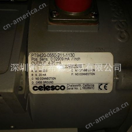 供应美国CELESCO线性位置传感器和旋转位置传感器