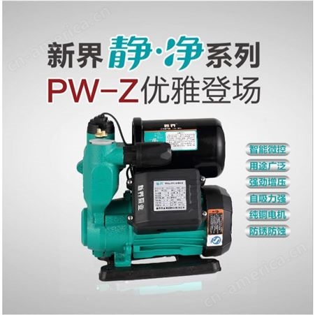 新界智能全自动水泵PW250Z家用自来水小型增压泵