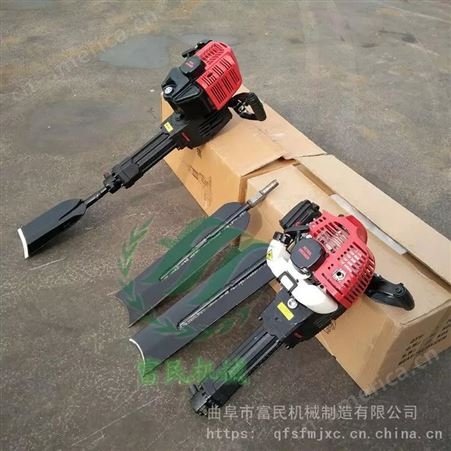 JHGKU457汽油动力苗木断根机 小型手提式苗木移栽机 铲式移树苗挖树机