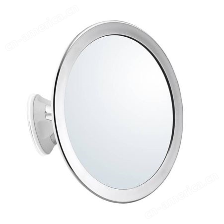 【外贸厂家】镜宝明BM-1228 电镀银色浴室防雾镜 吸盘化妆镜子 360度旋转