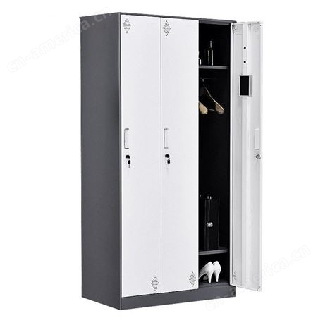定制金属更衣柜 铁皮柜对开门文件柜 薄边出口窄边档案锁柜