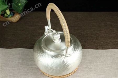 S999纯银茶具整套装 茶壶茶器家用泡茶手工银壶价格