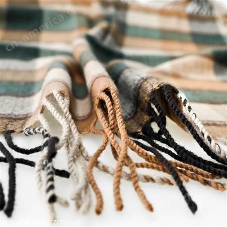 羊毛毯 披肩定制 休闲沙发毯工厂 外贸休闲毯子批发