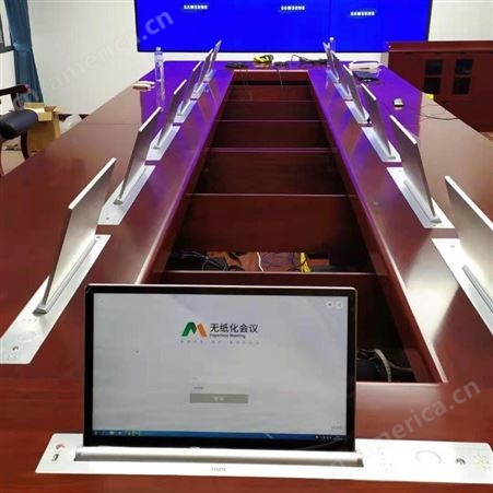 广州市达珥闻电子科技 智能无纸化会议系统带话筒升降器17寸