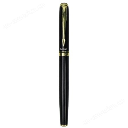 得印(befon) 金属商务中性笔 黑色0.5mm会议签字笔 礼品 具水笔碳素笔 黑色宝珠笔0219