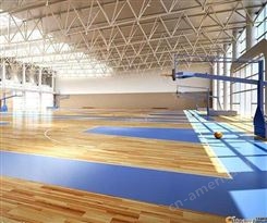 正乾体育 运动木地板价格 篮球场木地板厂家 体育馆