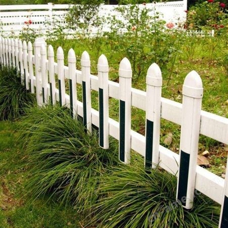 pvc草坪护栏 塑钢绿化带栏杆 精致花坛围栏 塑料园艺栅栏
