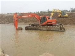 沼泽地挖掘机出租 永州水上挖机出租厂商