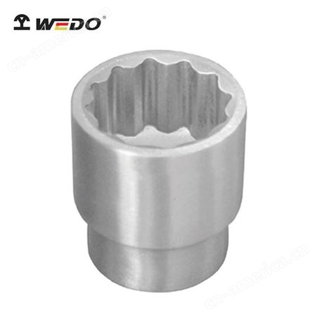 WEDO维度304不锈钢工具十二角套筒/套管/梅花套筒ST8502-5 不锈钢套筒头3/8方/寸