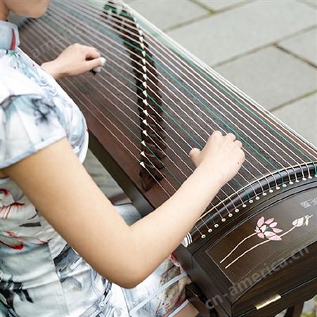 古梵扬州实木梧桐古筝琴演奏考级儿童初学者入门便携式民乐器