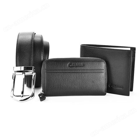 Diplomat外交官男士钱夹 腰带 钥匙包礼盒DS-1268T3 黑色