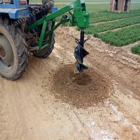种树施肥地钻机 螺旋出土地钻大坑径打坑机 果树苗挖坑机80深