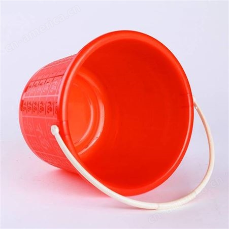 厂家供应 塑料桶 家用塑料水桶 加厚塑料红桶 手提水桶 logo定制水桶