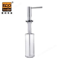 爱柯布洛 水槽皂液器 精铜压头PE瓶身厨房卫生间水池按压洗涤剂瓶320ml（75mm泵头） 221199