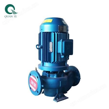 GDD立式管道泵 空调冷却冷冻水循环泵 化工厂矿用防爆清水增压泵