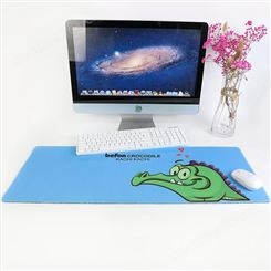 得印(befon)顽皮鳄鱼 创意卡通电脑鼠标垫 桌面写字垫 加大加厚笔记本游戏鼠标垫 电脑桌垫