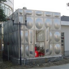 不锈钢生活水箱 组装式不锈钢消防水箱  玻璃钢防腐水箱 镀锌板组装式水箱