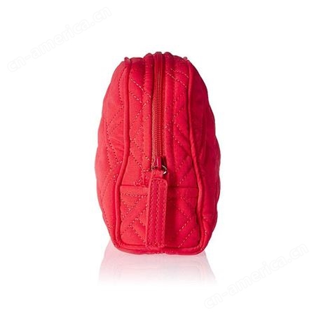 定制化妆包红色棉布压纹时尚女士迷你小号收纳包网红外出旅行手拿包