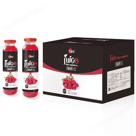花青健牌美味红树莓果汁饮料 加糖型聚餐家用红树莓饮料 红树莓汁整箱批发