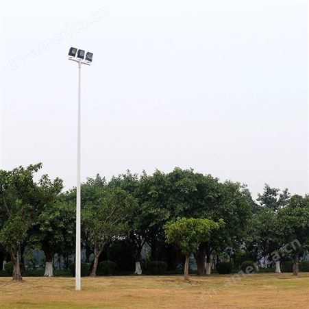 清远足球场照明灯杆厂家 12米高足球场高杆灯杆 优格体育照明