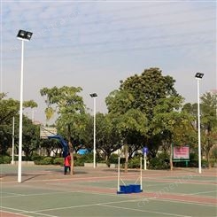 标准篮球场灯杆安装位置图 球场灯杆定制厂家 优格体育照明